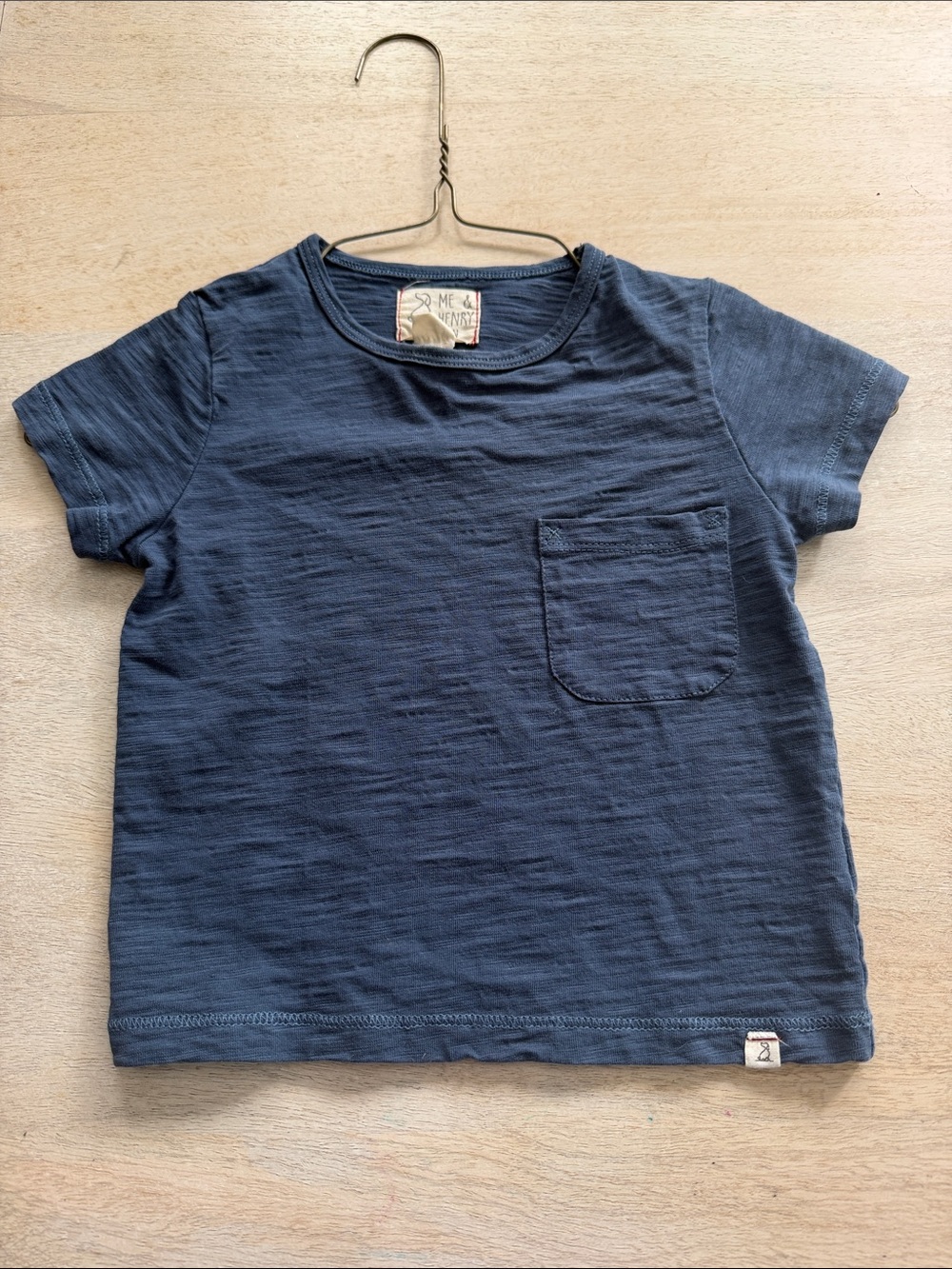 Me & Henry Classic Navy Pocket Tee for Kids